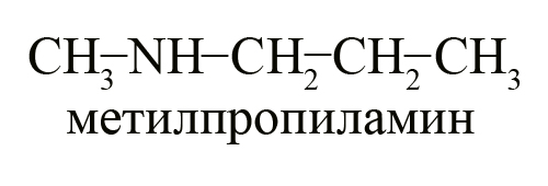 Метилпропиламин. Изомерия аминов