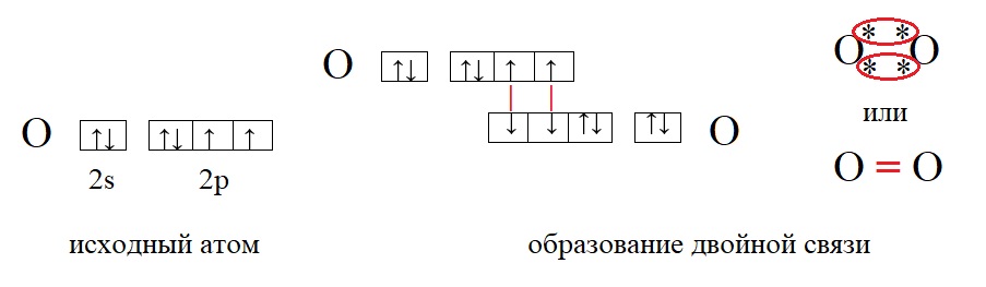 Ковалентная неполярная связь в кислороде Ковалентная неполярная связь в кислороде